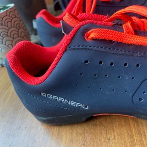 NEARLY NEW Garneau Cycling Shoes Women Size 8 Dark Blue & Orange TFlex
